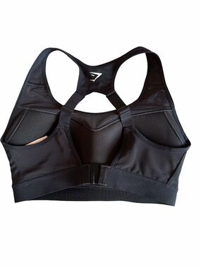 Gymshark Black Racerback Support Sports Bra size S